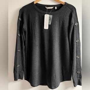 Soft Soroundings Button Sleeve Sweater